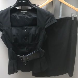Sexy Express black skirt suit